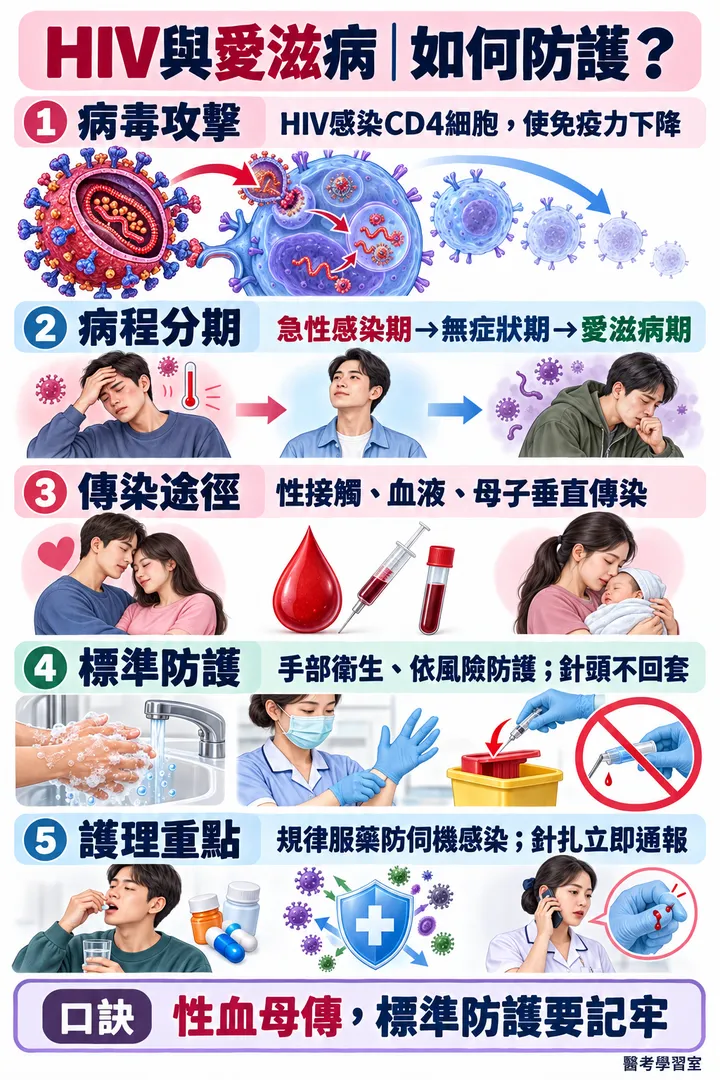 圖解:HIV與愛滋病防護