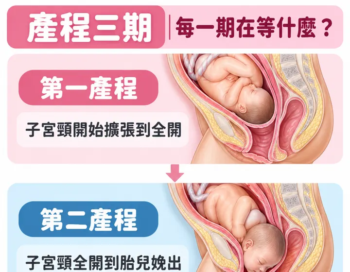 產程三期圖解預覽