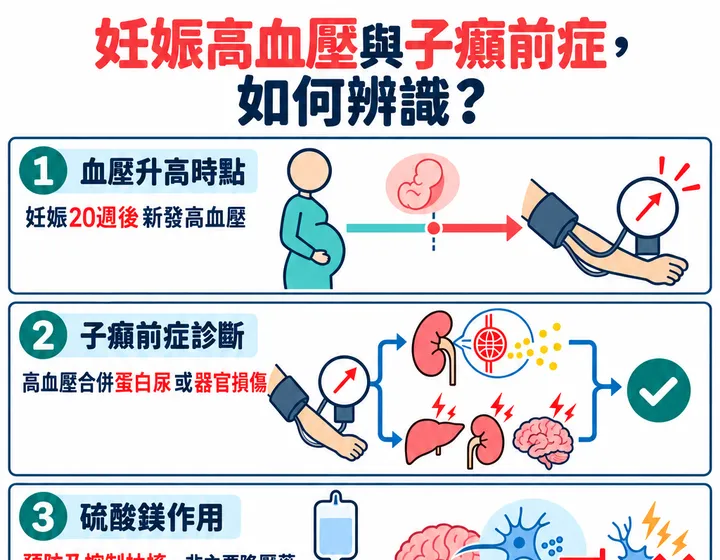 妊娠高血壓與子癲前症圖解預覽