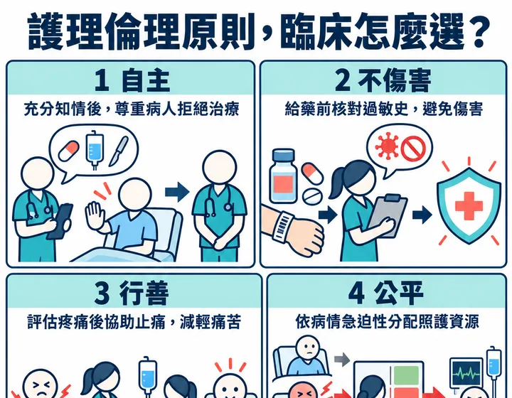 護理倫理原則圖解預覽