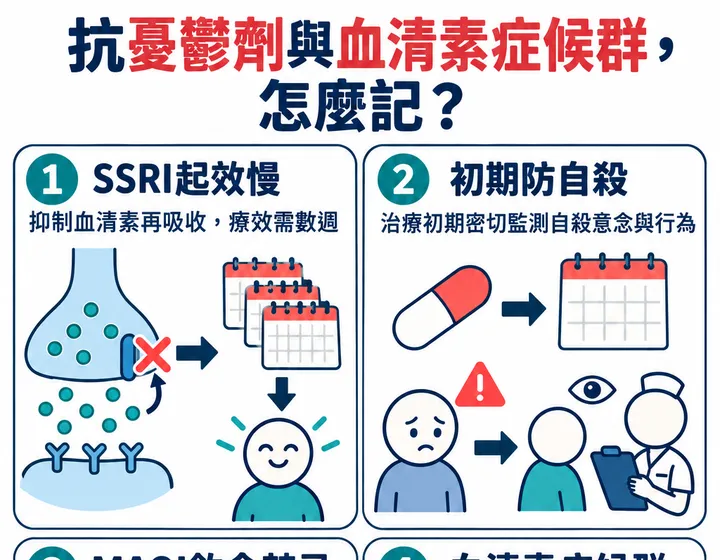 抗憂鬱劑與血清素症候群圖解預覽