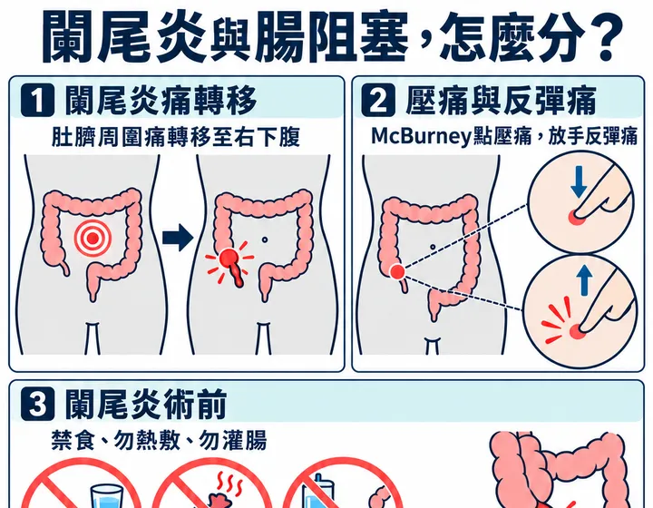 闌尾炎與腸阻塞圖解預覽