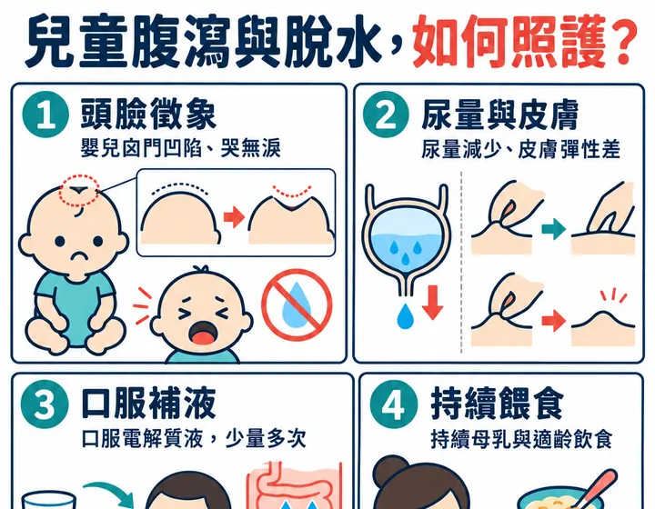 兒童腹瀉與脫水圖解預覽