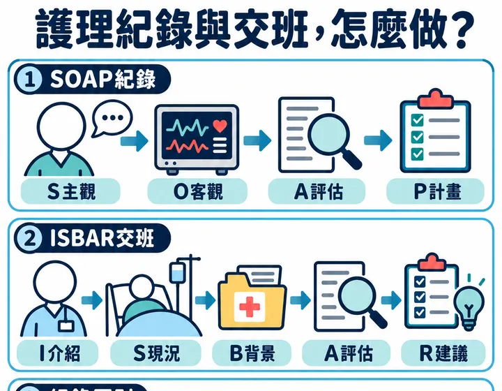 護理紀錄與交班圖解預覽