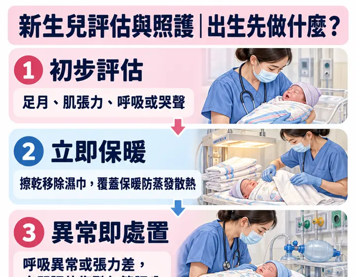 新生兒評估與照護圖解預覽