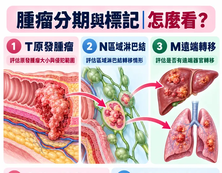 腫瘤分期與標記圖解預覽