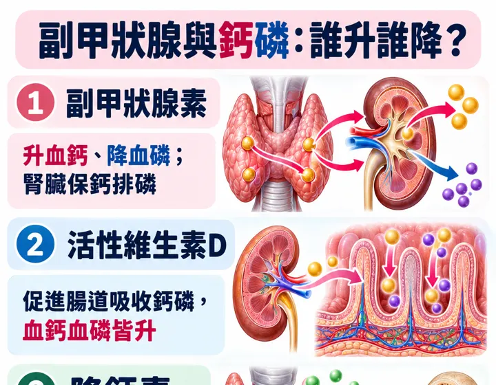 副甲狀腺與鈣磷圖解預覽
