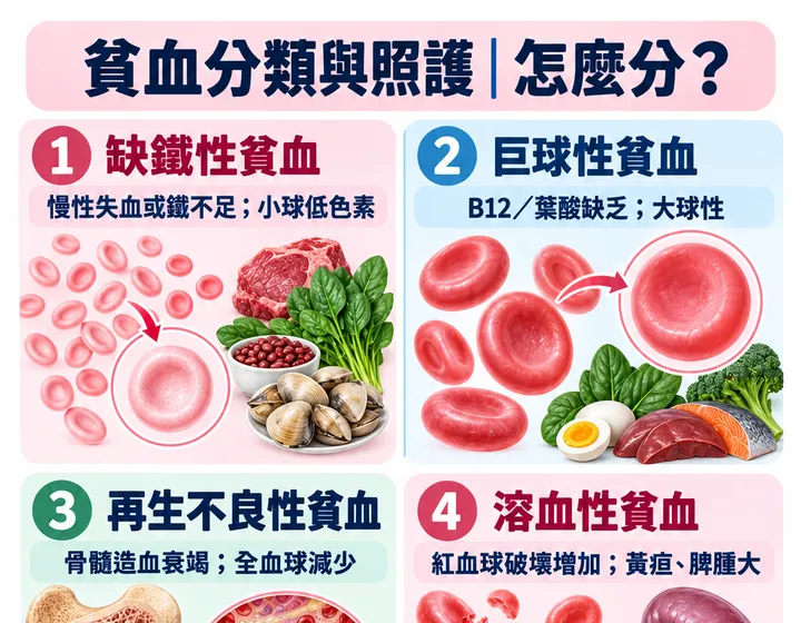 貧血分類與照護圖解預覽
